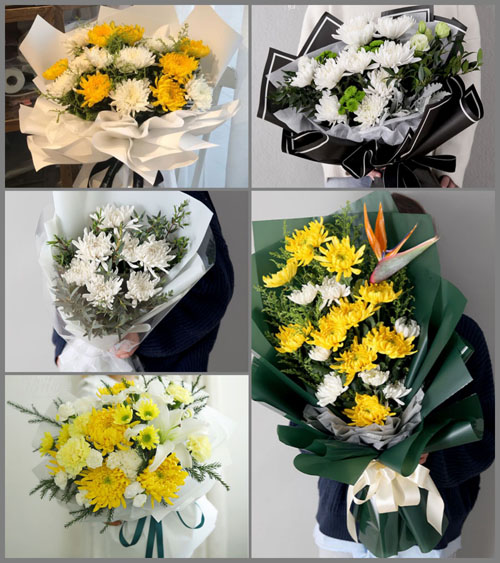 浙江省绍兴嵊州市竹溪乡白事花束代送